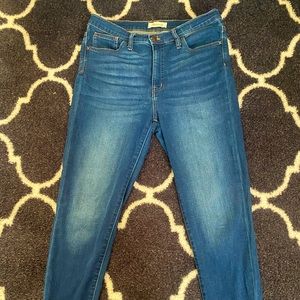 Madewell Womens Blue Roadtripper skinny Jeans size 31 Tall